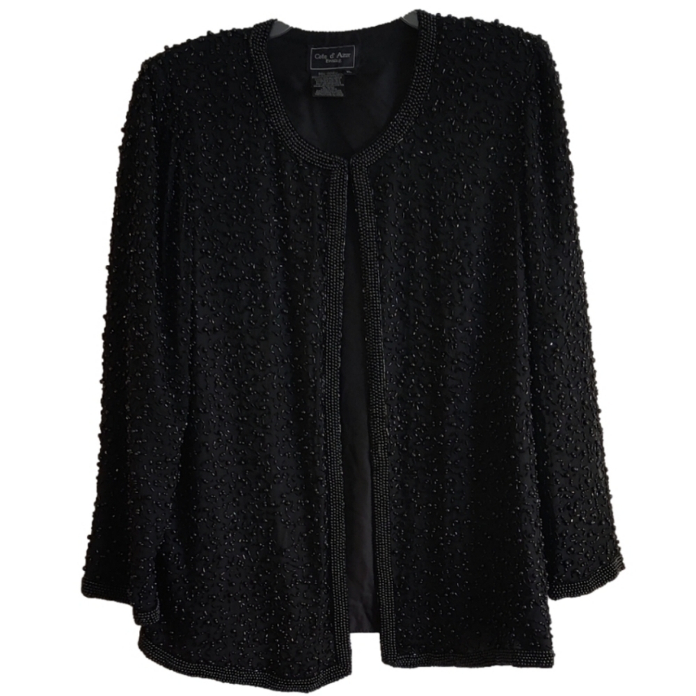 Cote d Azur Women's Beaded Jacket Size XL